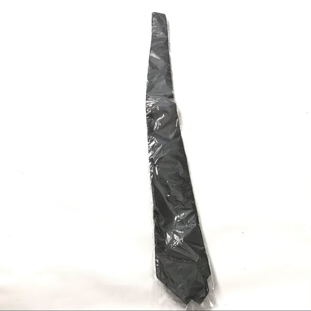 Spencer Men’s Tie Adjustable Black Poly Solid New